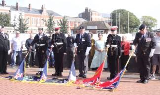 Flagbearers at the turnout in Kingston upon Hull organised by Hull Independent Merchant Navy Association (IMNA), also attended by Nautilus Welfare Fund caseworker John Norris. Image: Mr R.R.Binks Image:Flagbearers at the turnout in Kingston upon Hull organised by Hull Independent Merchant Navy Association (IMNA), also attended by Nautilus Welfare Fund caseworker John Norris. Image: Mr R.R.Binks
