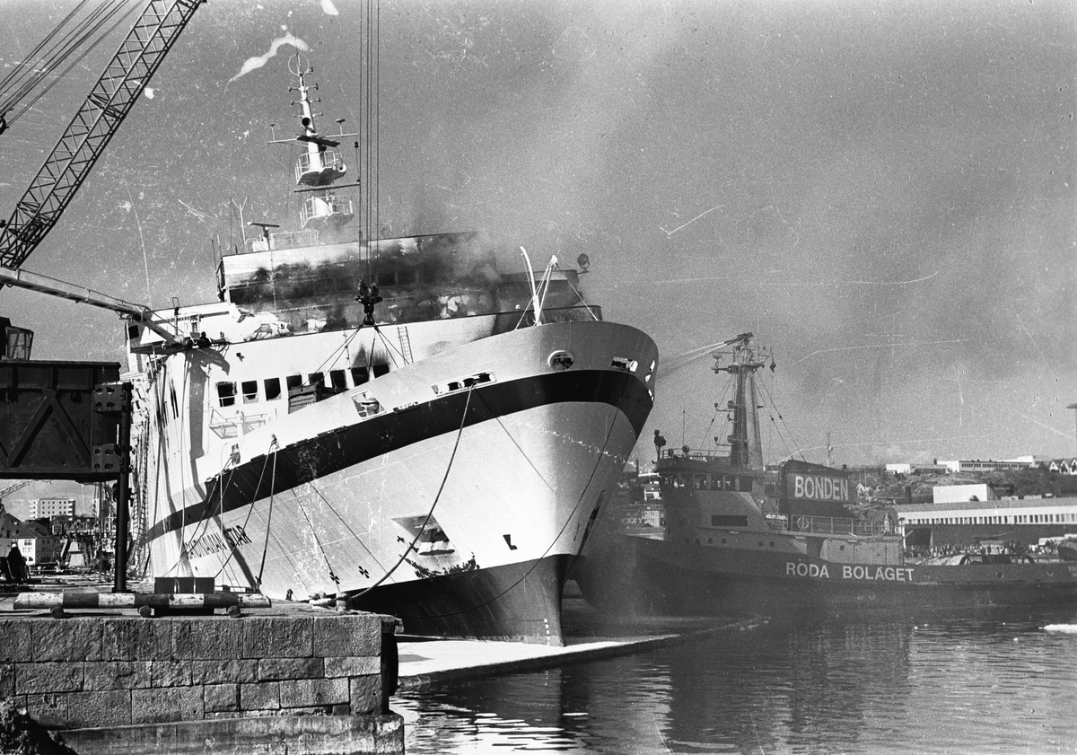 Scandinavian Star in Lysekil harbour, Sweden. Some 157 passengers and two crewmembers lost their lives in the fire on 7 April 1990. Image: Wikimedia Commons Image:Scandinavian Star in Lysekil harbour, Sweden. Some 157 passengers and two crewmembers lost their lives in the fire on 7 April 1990. Image: Wikimedia Commons