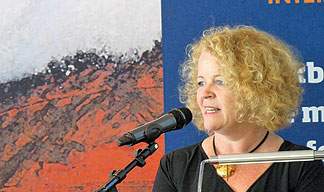 Sascha spreaking at the Nautilus NL annual branch conference this year
Image: Sascha spreaking at the Nautilus NL annual branch conference this year