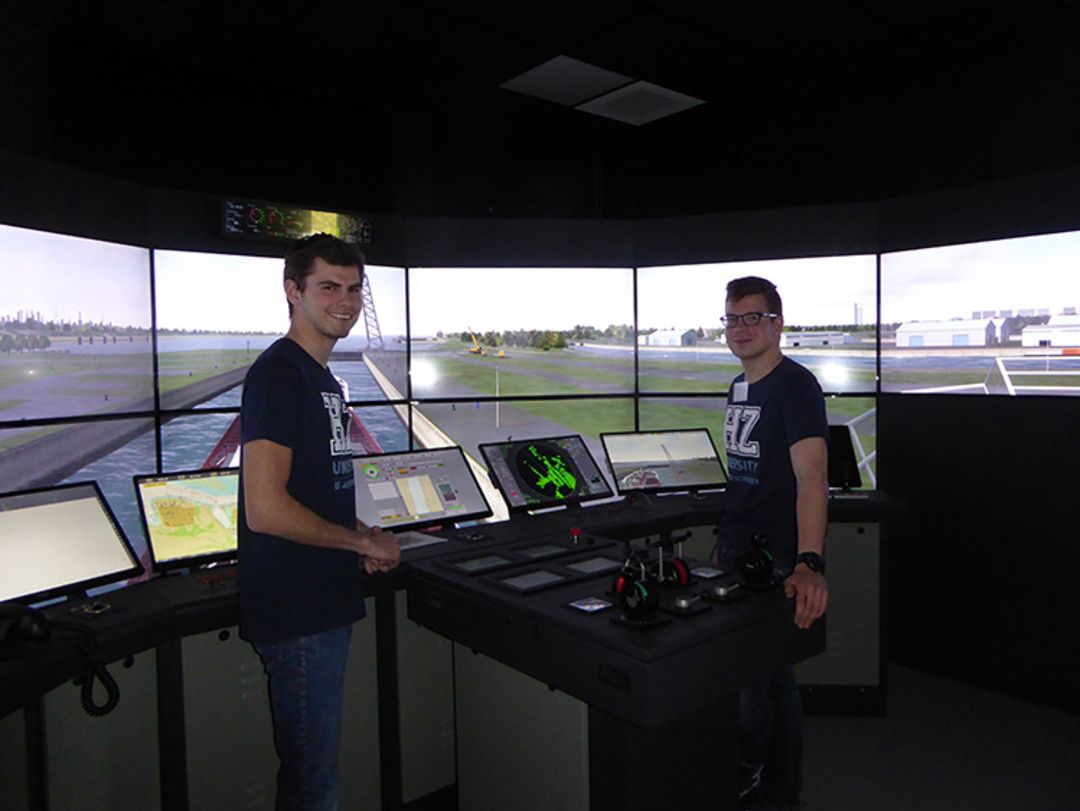 Simulator training in Vlissingen, pre-pandemic. Dutch providers have been shifting towards online learning during Covid-19. Image:Simulator training in Vlissingen, pre-pandemic. Dutch providers have been shifting towards online learning during Covid-19.