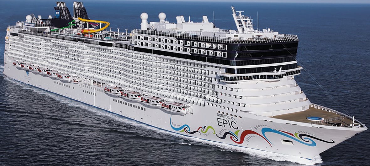 The Norwegian Epic has been described as the 'ugly duckling' of the cruise industry, with a 'protruding Frankenstein's monster forehead' and a superstructure 'like a stack of Lego blocks'.
Image:The Norwegian Epic has been described as the 'ugly duckling' of the cruise industry, with a 'protruding Frankenstein's monster forehead' and a superstructure 'like a stack of Lego blocks'.