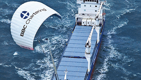 The SkySails towing kite - a pioneer in modern wind propulsion tech. Image: SkySails Image:The SkySails towing kite - a pioneer in modern wind propulsion tech. Image: SkySails