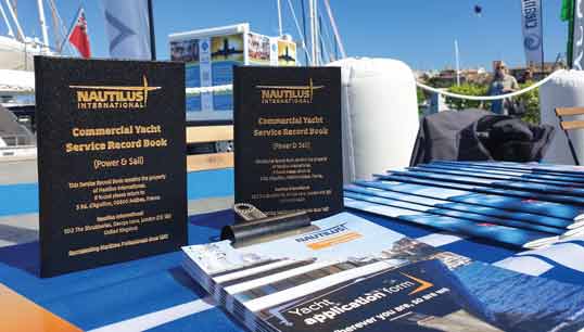 Yacht service record books on display at a previous Palma Yacht Show. Image:Yacht service record books on display at a previous Palma Yacht Show.
