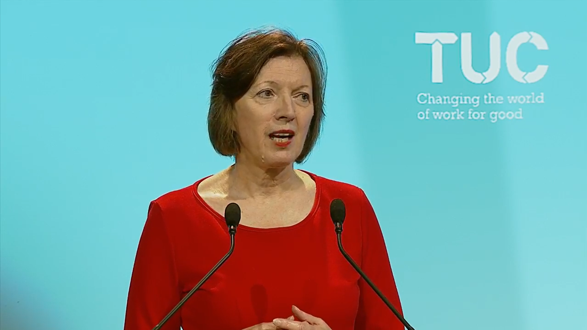 TUC general secretary Frances O’Grady addresses the 2020 congress Image:TUC general secretary Frances O’Grady addresses the 2020 congress