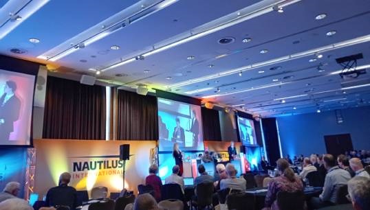 Members at the 2023 Nautilus general meeting listen to a presentation by keynote speaker Martha Selwyn. Image: Nautilus International Image:Members at the 2023 Nautilus general meeting listen to a presentation by keynote speaker Martha Selwyn. Image: Nautilus International