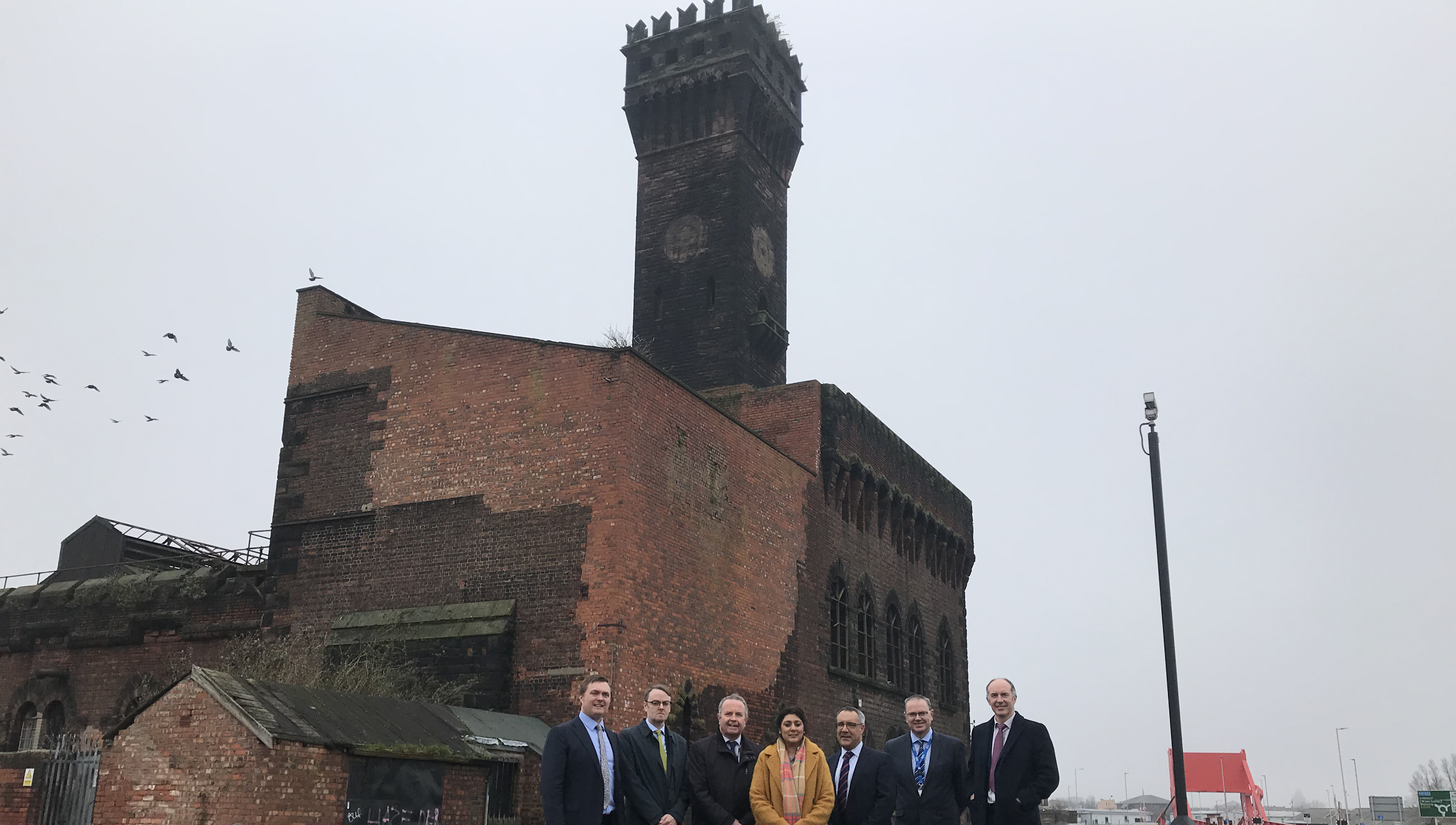 Maritime Minister Nusrat Ghani (middle) during her tour of the Grade 2 Listed Hyraulic Tower in the Wirral soon to become the Maritime Knowledge Hub. Image: Wirral Waters - Twitter Image:Maritime Minister Nusrat Ghani (middle) during her tour of the Grade 2 Listed Hyraulic Tower in the Wirral soon to become the Maritime Knowledge Hub. Image: Wirral Waters - Twitter