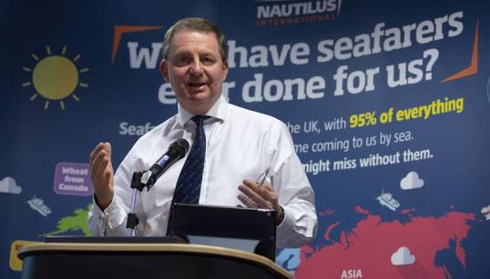Nautilus general secretary Mark Dickinson says that a voluntary charter is not strong enough to stop employers whose business model depends upon the exploitation of maritime professionals. Image: Colin McPherson Image:Nautilus general secretary Mark Dickinson says that a voluntary charter is not strong enough to stop employers whose business model depends upon the exploitation of maritime professionals. Image: Colin McPherson