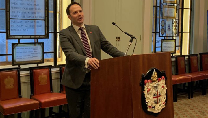 Roger Hargreaves, director of Maritime at the Department for Transport, announces extra skills funding Image:Roger Hargreaves, director of Maritime at the Department for Transport, announces extra skills funding