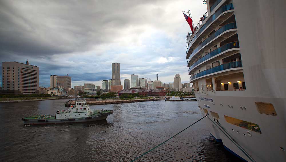 Diamond Princess about to depart from Yokohama, Japan. Image: Stock - 2014 Getty Images. Image:Diamond Princess about to depart from Yokohama, Japan. Image: Stock - 2014 Getty Images.