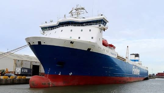 The Finnmaster roll-on/roll-off cargo vessel. Image: MAIB Image:The Finnmaster roll-on/roll-off cargo vessel. Image: MAIB