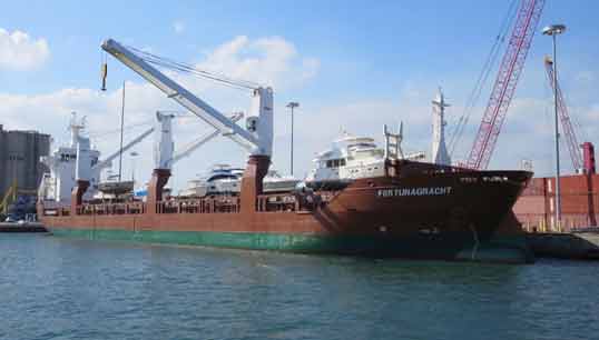 A Filipino deckhand died when he fell 12m after opening a door into one of the holds of the 8,620gt Spliethoff vessel Fortunagracht while preparing to load the ship in Puerto de Sucre, Venezuela, in February 2018. Image:A Filipino deckhand died when he fell 12m after opening a door into one of the holds of the 8,620gt Spliethoff vessel Fortunagracht while preparing to load the ship in Puerto de Sucre, Venezuela, in February 2018.