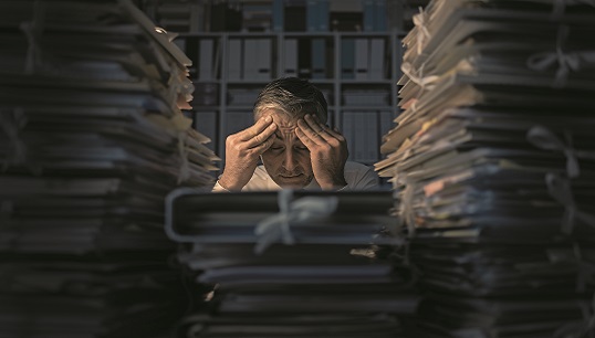 Excessive safety paperwork onboard ship is creating dangerous 'safety clutter'. Image: Getty Images Image:Excessive safety paperwork onboard ship is creating dangerous 'safety clutter'. Image: Getty Images