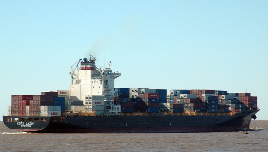 The containership Kota Lazim. Image: Flor A / Wikimedia Commons Image:The containership Kota Lazim. Image: Flor A / Wikimedia Commons