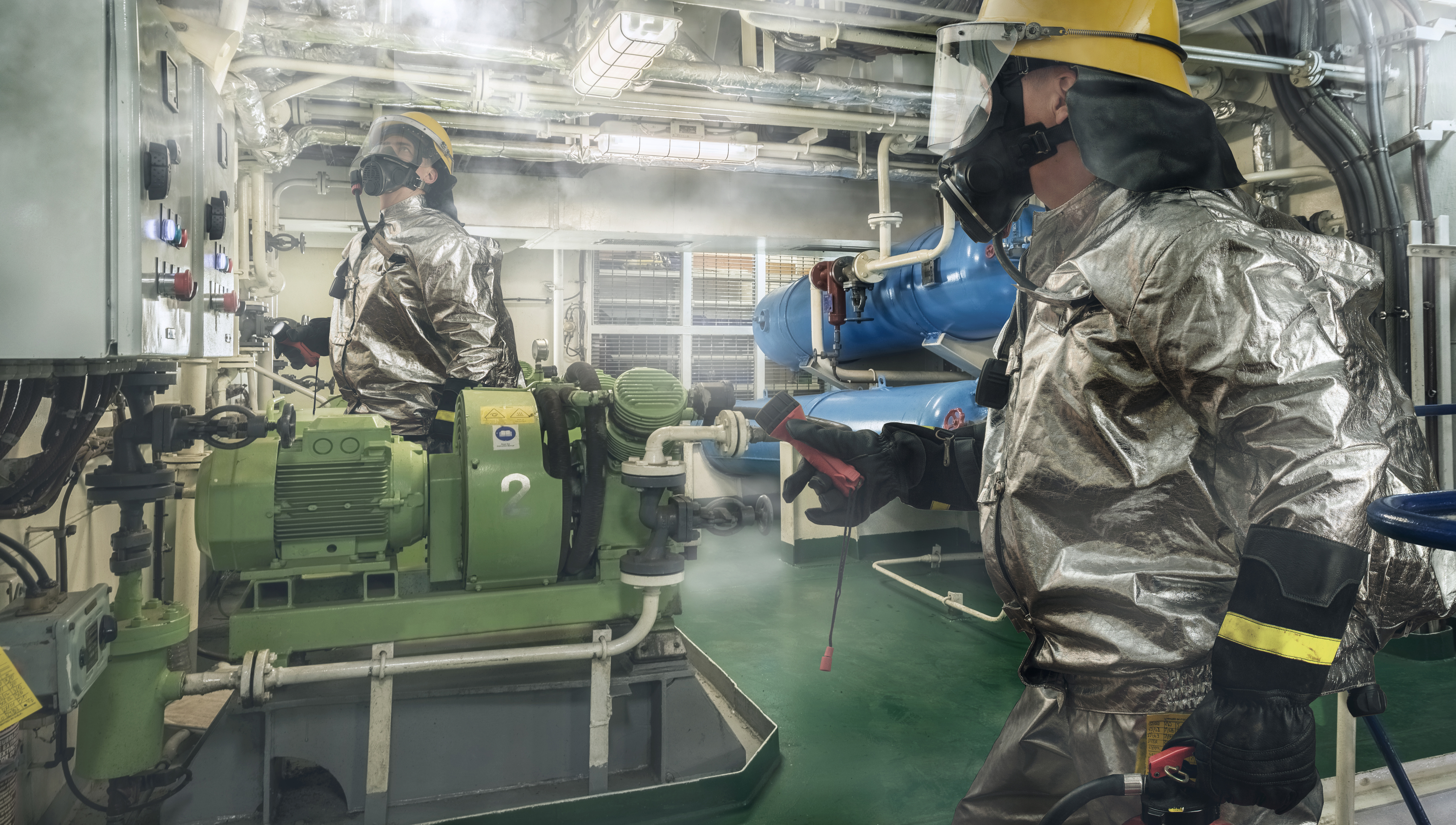 Ship engine room fire. Image: Getty Images Image:Ship engine room fire. Image: Getty Images