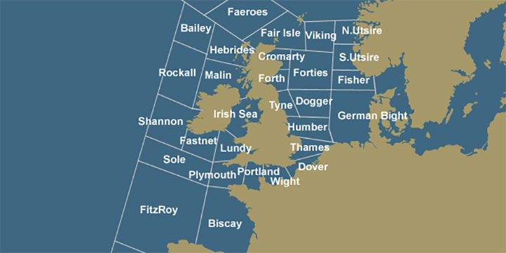 Map of sea areas covered on the BBC Radio 4 shipping forecast Image:Map of sea areas covered on the BBC Radio 4 shipping forecast