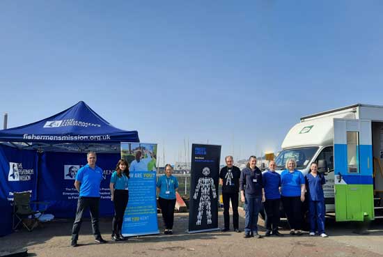 Access to health and welfare services for seafarers is at the core of SHS work. Image: SHS/dental health outreach in Kent Image:Access to health and welfare services for seafarers is at the core of SHS work. Image: SHS/dental health outreach in Kent