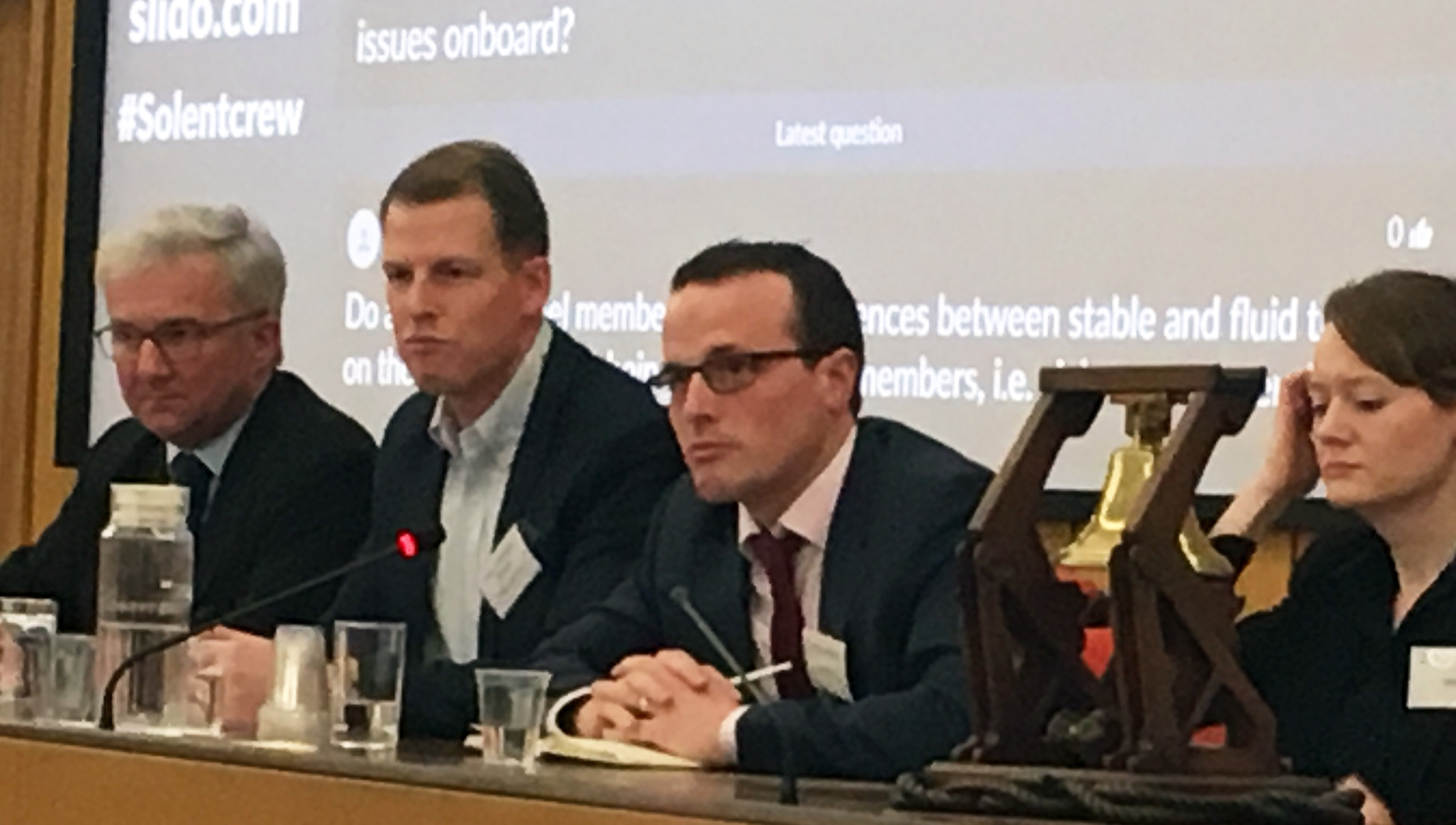 Nautilus professional and technical officer David Appleton (third from left) took part in the IMO panel discussion on the stable crewing policy research. Image:Nautilus professional and technical officer David Appleton (third from left) took part in the IMO panel discussion on the stable crewing policy research.
