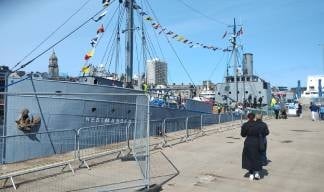 Retired Norwegian seafarers were aboard the historic cargo and war transport vessel Image:Retired Norwegian seafarers were aboard the historic cargo and war transport vessel