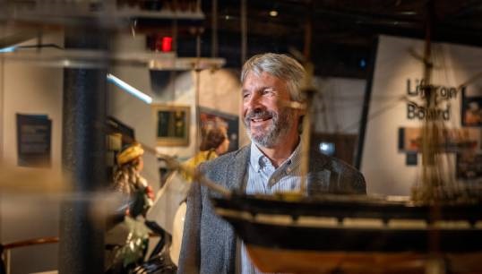 Andrew Linington, author of Pulling Together: The Making of a Global Maritime Trade Union. Image; Brad Wakefield Image:Andrew Linington, author of Pulling Together: The Making of a Global Maritime Trade Union. Image; Brad Wakefield