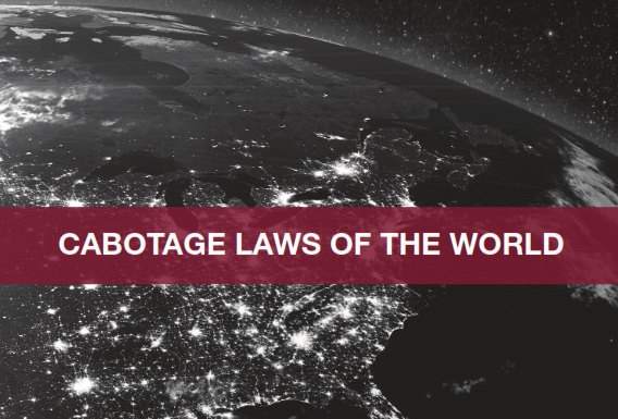 The Cabotage Laws of the World report demonstrates the scale of cabotage protection. Image:The Cabotage Laws of the World report demonstrates the scale of cabotage protection.