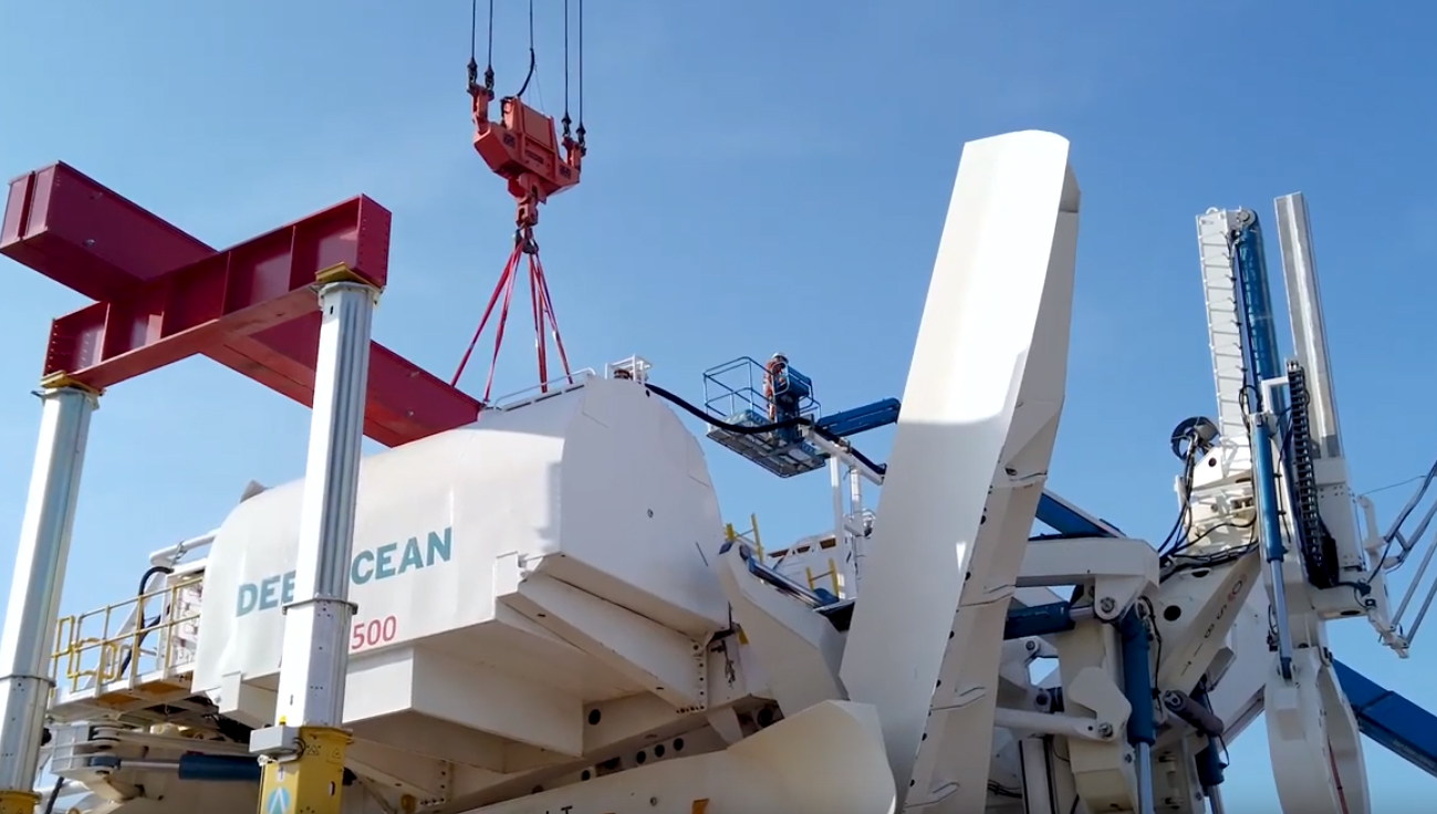 Loadout of DeepOcean's subsea pipeline plough, the AMP1500, onto the TSV Havila Phoenix at the company's Offshore Services Base Blyth,UK. Image: DeepOcean YouTube. Image:Loadout of DeepOcean's subsea pipeline plough, the AMP1500, onto the TSV Havila Phoenix at the company's Offshore Services Base Blyth,UK. Image: DeepOcean YouTube.