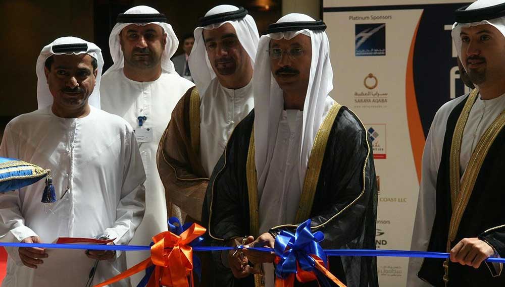 DP World group chairman and CEO Sultan Ahmed Bin Sulayem cuts a ribbon at the Dubai World Trade Centre - file photo. Image: Wikimedia Commons by Imre Solt. Image:DP World group chairman and CEO Sultan Ahmed Bin Sulayem cuts a ribbon at the Dubai World Trade Centre - file photo. Image: Wikimedia Commons by Imre Solt.