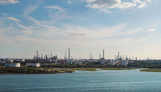 Fawley refinery from Southampton Water. Image: Twitter, Andrew Brooks, photographer. Image:Fawley refinery from Southampton Water. Image: Twitter, Andrew Brooks, photographer.