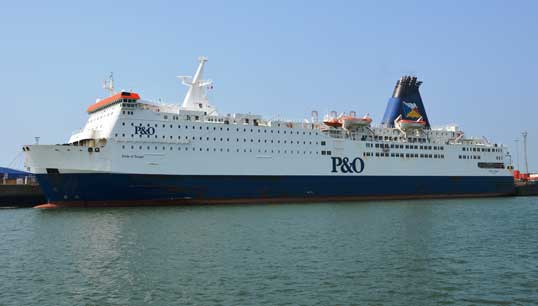 The Pride of Bruges in Zeebrugge, one of five P&O ferries laid up. Image: Wikimedia Commons Image:The Pride of Bruges in Zeebrugge, one of five P&O ferries laid up. Image: Wikimedia Commons
