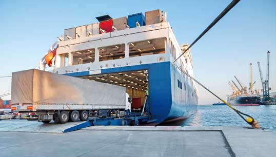 Freight ferry loading. Image: Getty Images Image:Freight ferry loading. Image: Getty Images
