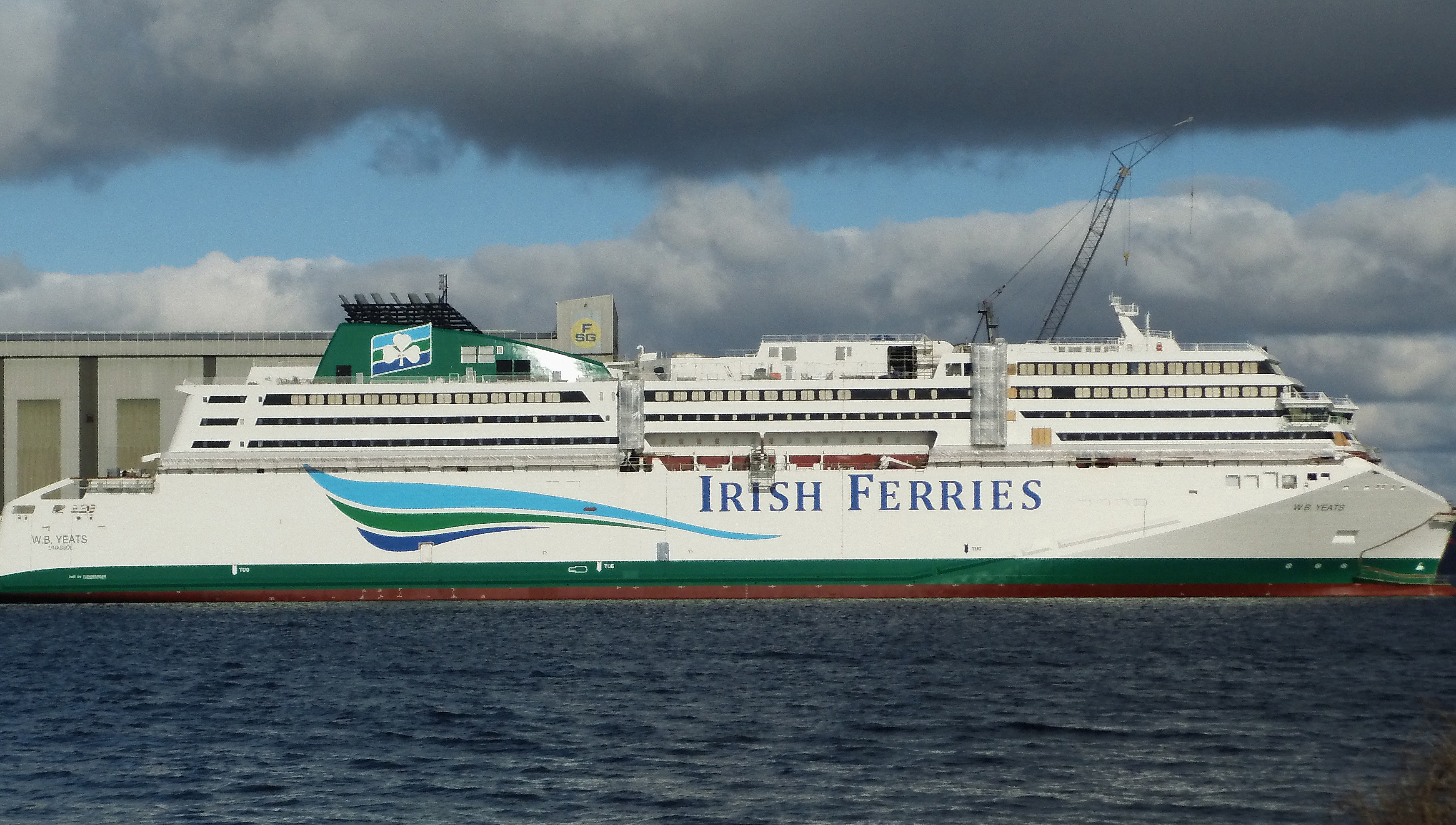 Irish Ferries vessel WB Yeats. Image: Wikimedia Commons Image:Irish Ferries vessel WB Yeats. Image: Wikimedia Commons