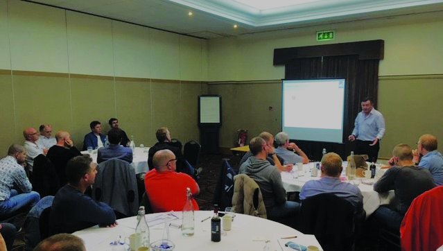 Nautilus national organiser Steve Doran at a James Fisher meeting. Image:Nautilus national organiser Steve Doran at a James Fisher meeting.