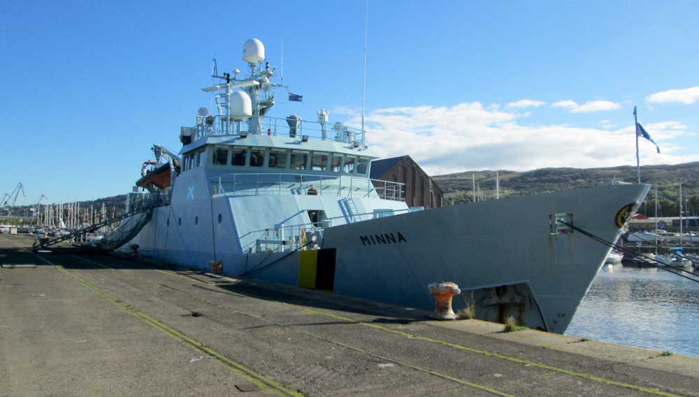 Marine Protection Vessel Minna. Image: Dave Souza Image:Marine Protection Vessel Minna. Image: Dave Souza