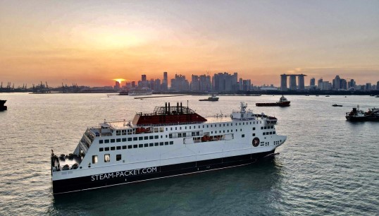 IOMSPCo's new flagship, Manxman, in 2023 on its voyage from Uisan to the Isle of Man. Negotiations between Nautilus and the company have centred on new live aboard arrangements that will mean members must spend at least 76 extra days per year onboard rather than with their families. Image: Wikimedia Commons Image:IOMSPCo's new flagship, Manxman, in 2023 on its voyage from Uisan to the Isle of Man. Negotiations between Nautilus and the company have centred on new live aboard arrangements that will mean members must spend at least 76 extra days per year onboard rather than with their families. Image: Wikimedia Commons