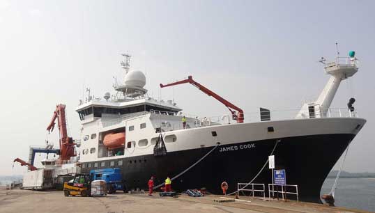 NOC vessel RSS James Cook. Image:NOC vessel RSS James Cook.
