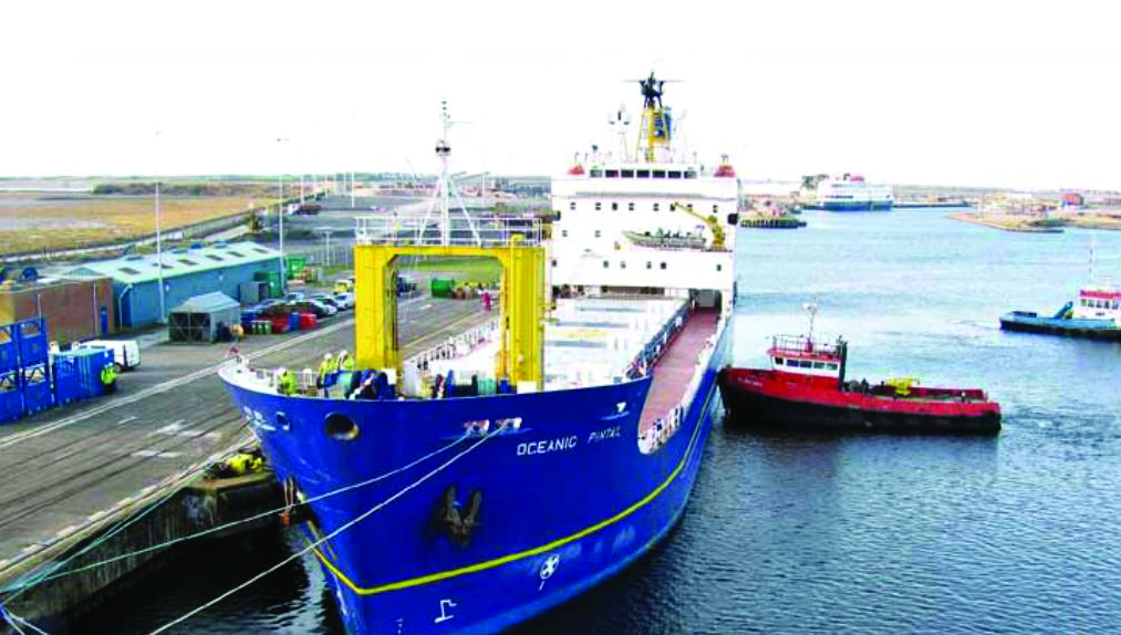 The UK-flagged nuclear fuel carrier Oceanic Pintail, which is being decommissioned. Image:The UK-flagged nuclear fuel carrier Oceanic Pintail, which is being decommissioned.