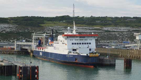 One of the five P&O Ferries vessels laid up: the European Seaway in Dover. Image: Wikimedia Commons Image:One of the five P&O Ferries vessels laid up: the European Seaway in Dover. Image: Wikimedia Commons