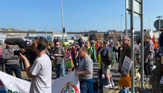 Members and supporters can help in the fight against fire and rehire policies by joining protests. Image: Nautilus International Image:Members and supporters can help in the fight against fire and rehire policies by joining protests. Image: Nautilus International