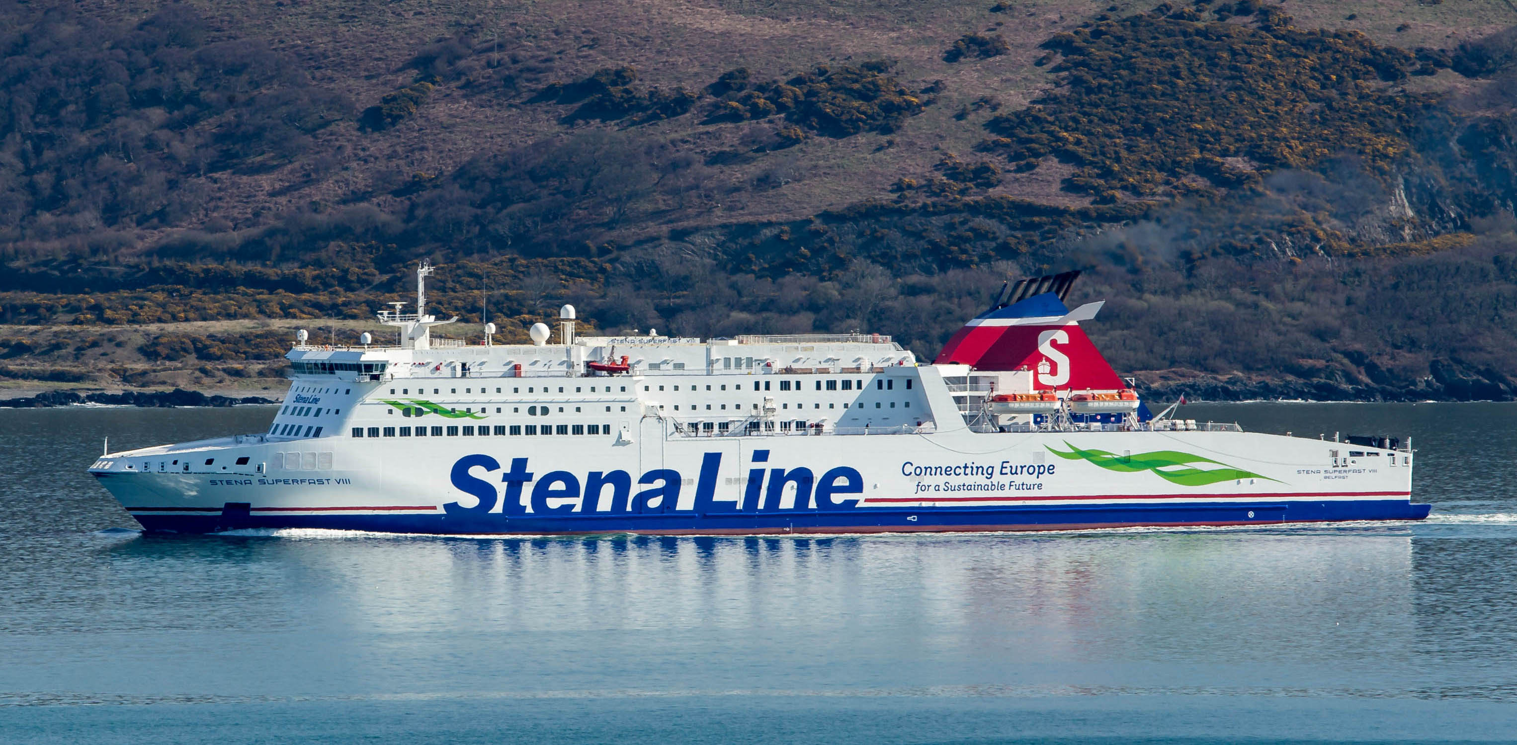 The Stena Superfast VII ferry. Image:The Stena Superfast VII ferry.
