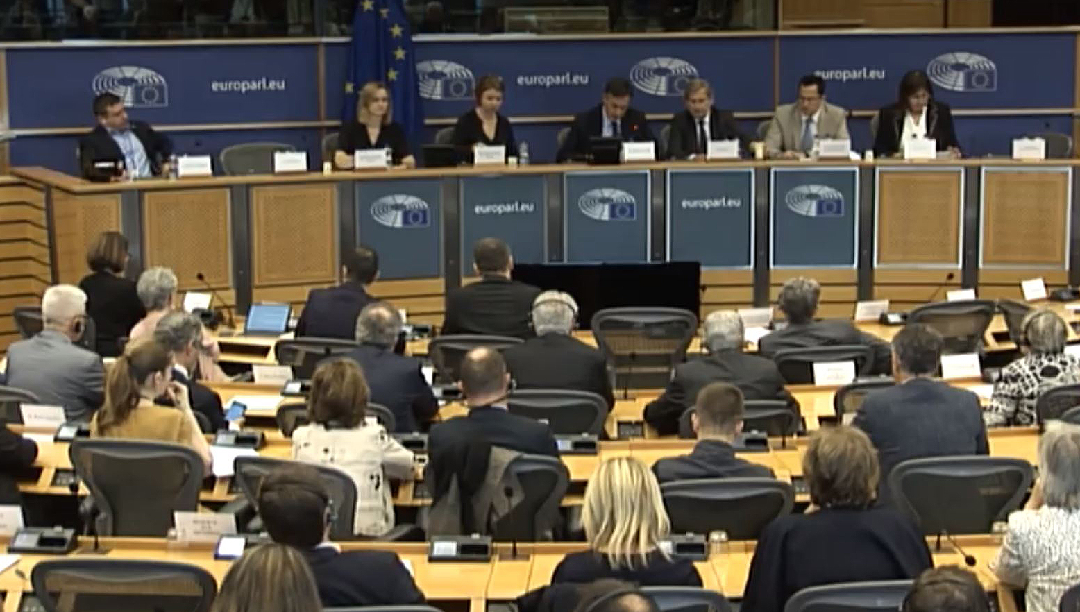 The European Parliament committee of foreign affairs meeting underway on Wednesday 29 May 2019. Image EPTV Image:The European Parliament committee of foreign affairs meeting underway on Wednesday 29 May 2019. Image EPTV