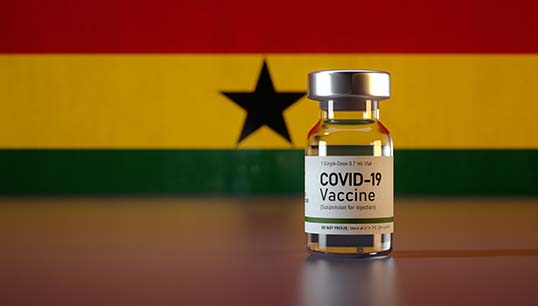Ghana will not fine ships with unvaccinated personnel until February 2022, a date is yet to be announced. Image: Getty Images Image:Ghana will not fine ships with unvaccinated personnel until February 2022, a date is yet to be announced. Image: Getty Images