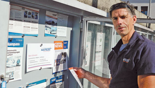 Nautilus International Swiss national organiser Holger Schatz. Image:Nautilus International Swiss national organiser Holger Schatz.