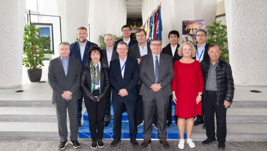 The seafarers’ delegation at the meeting in Geneva, including Nautilus general secretary Mark Dickinson (front, third from left) and assistant general secretary Sascha Meijer (front, second from right). Image: Enrique Jimenez / ILO Image:The seafarers’ delegation at the meeting in Geneva, including Nautilus general secretary Mark Dickinson (front, third from left) and assistant general secretary Sascha Meijer (front, second from right). Image: Enrique Jimenez / ILO
