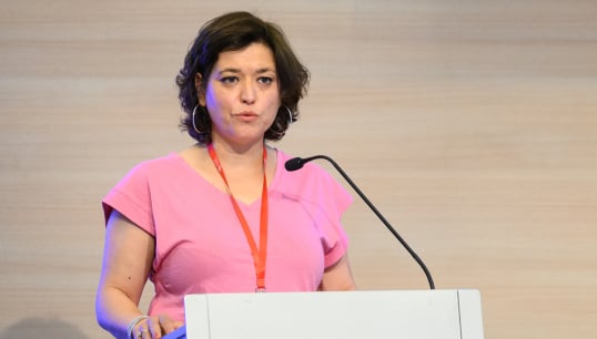 ETF general secretary Livia Spera spoke on the topic of seafarer wellbeing at the 2024 European Commission workshop titled 'The impact on maritime safety of seafarers’ living and working conditions, education and training'. Image: ETF Flickr Image:ETF general secretary Livia Spera spoke on the topic of seafarer wellbeing at the 2024 European Commission workshop titled 'The impact on maritime safety of seafarers’ living and working conditions, education and training'. Image: ETF Flickr