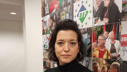 ETF acting general secretary Livia Spera . Image: Twitter Image:ETF acting general secretary Livia Spera . Image: Twitter