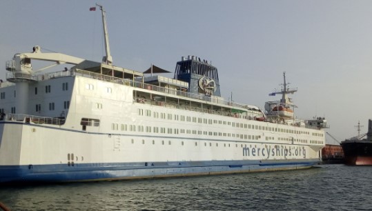 The Africa Mercy docked in Conakry, Guinea. The hospital ship is to be joined by the new Global Mercy. Image: Aboubacarkhoraa Image:The Africa Mercy docked in Conakry, Guinea. The hospital ship is to be joined by the new Global Mercy. Image: Aboubacarkhoraa