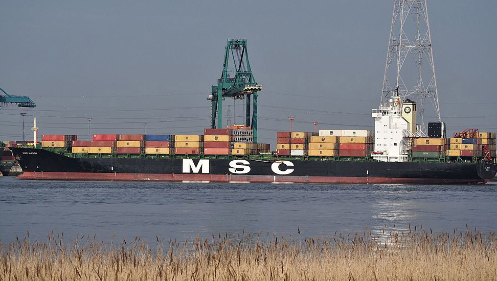 Containership MSC Mandy. Image: Wiki Commons Image:Containership MSC Mandy. Image: Wiki Commons