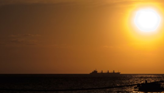 The container ship is currently anchored off Australia's Sunshine Coast. Picture for illustration only. Image: Pniesen Image:The container ship is currently anchored off Australia's Sunshine Coast. Picture for illustration only. Image: Pniesen