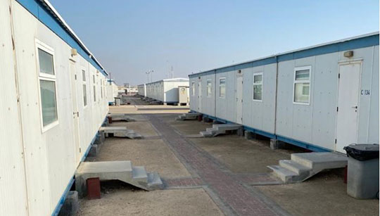 The accommodation used for crew quarantine in Qatar.
Image:The accommodation used for crew quarantine in Qatar.