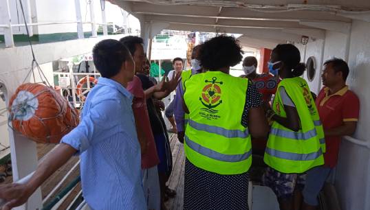 Crew of the RA-Horakhty vessel abandoned in Mombasa were helped by Stella Maris in Kenya. All images: Stella Maris Image:Crew of the RA-Horakhty vessel abandoned in Mombasa were helped by Stella Maris in Kenya. All images: Stella Maris