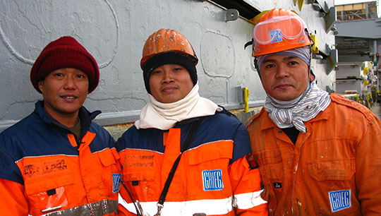 Top priority: Some 730,600 Filipino seafarers are in line for the priority jabs. Image: Danny Cornelissen Image:Top priority: Some 730,600 Filipino seafarers are in line for the priority jabs. Image: Danny Cornelissen